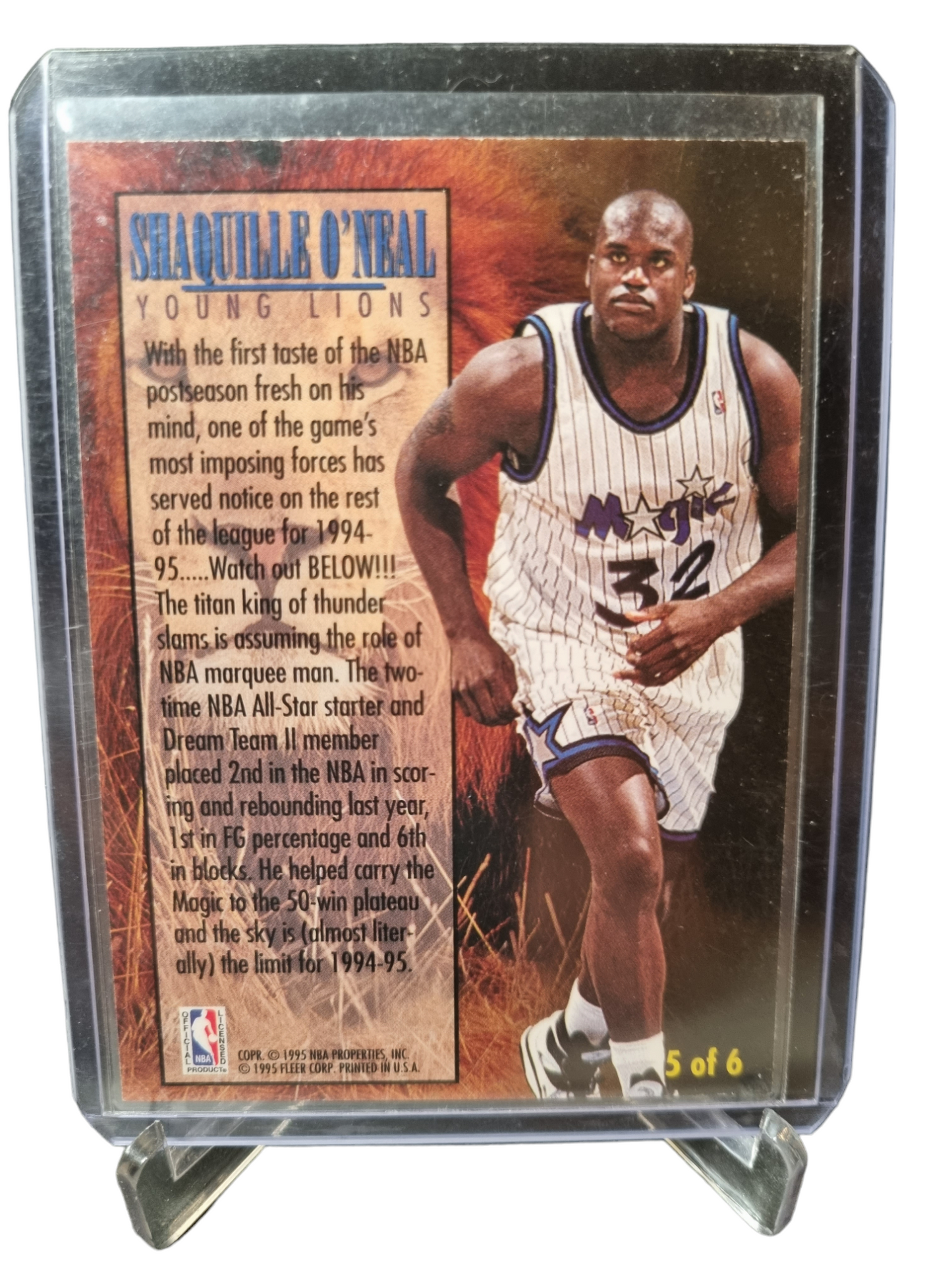 1994-95 #5 of 6 Shaquille O'Neal Young Lion