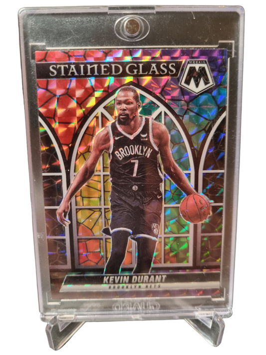 2021-22 Panini Mosaic #7 Kevin Durant Stained Glass