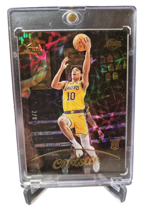 2022-23 Panini Chronicles Luminance #157 Max Christie Rookie Card Asia 2/8