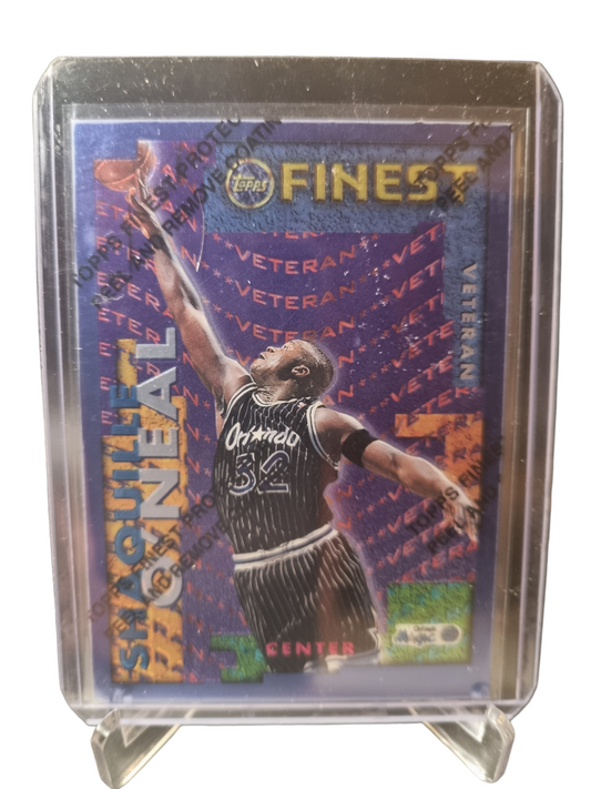 1996 Topps Finest #RV-25 Shaquille O'Neal/David Vaughn Rookie with Protective Coating