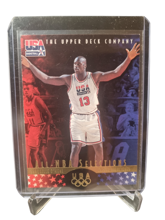 1996 Upper Deck #18 SO 2 Shaquille O'Neal USA Basketball All-NBA Selections