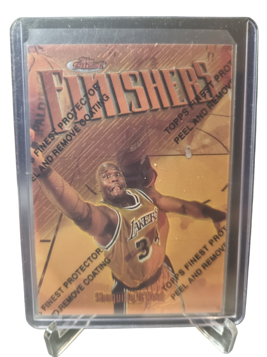 1997 Topps Finest #50 Shaquille O'Neal Finishers with Protective Coating