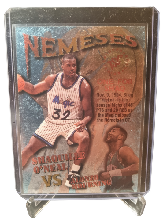 1995 Topps Stadium Club #N4 Shaquille O'Neal/Alonzo Mourning Nemeses
