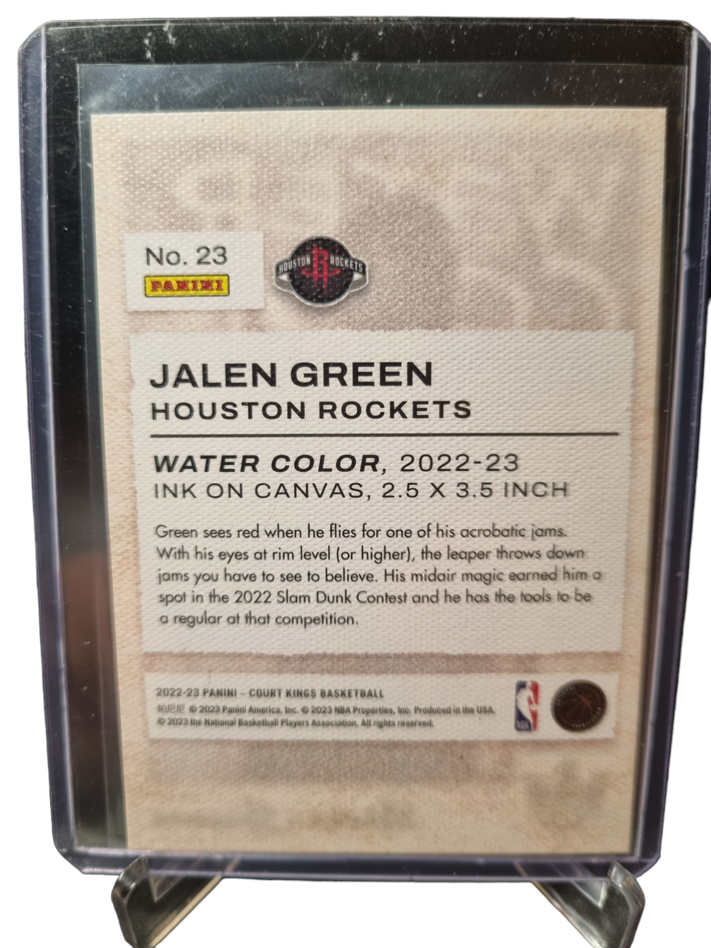 2022-23 Panini Court Kings #23 Jalen Green Water Color