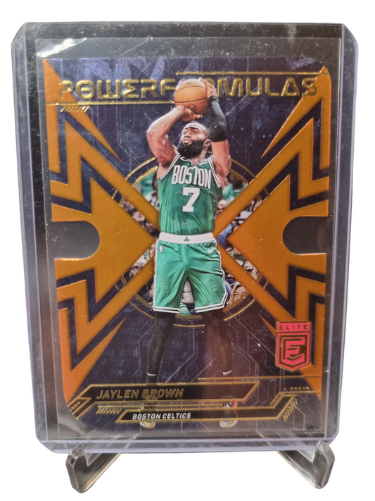 2022-23 Panini Donruss Elite #28 Jaylen Brown Power Formulas Die Cut