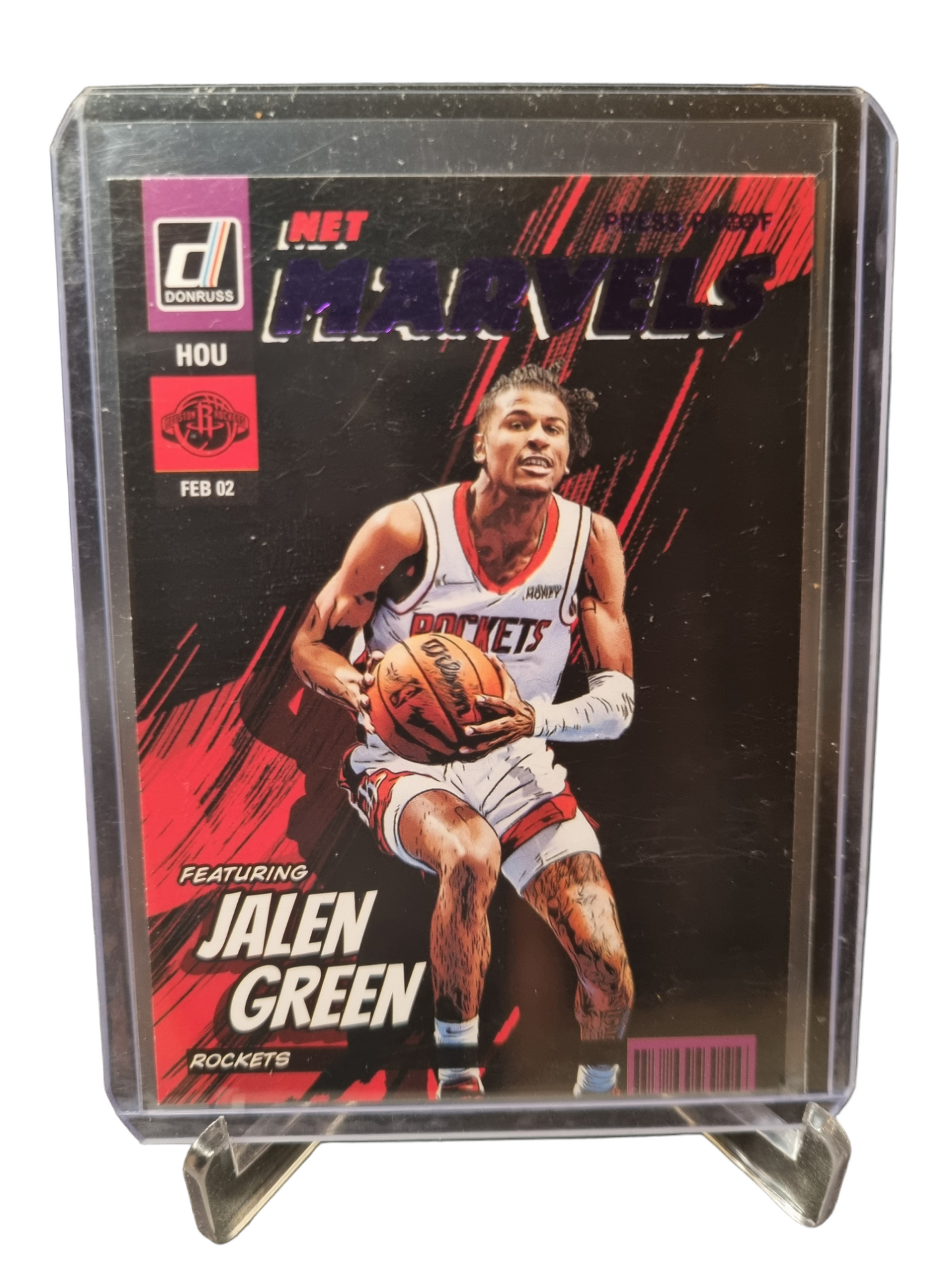 2022-23 Panini Donruss #9 Jalen Green Net Marvels Purple