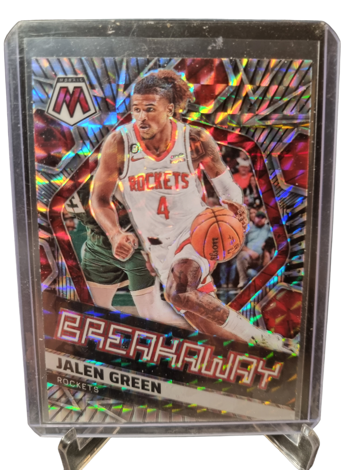 2022-23 Panini Mosaic #11 Jalen Green Breakaway Mosaic Prizm