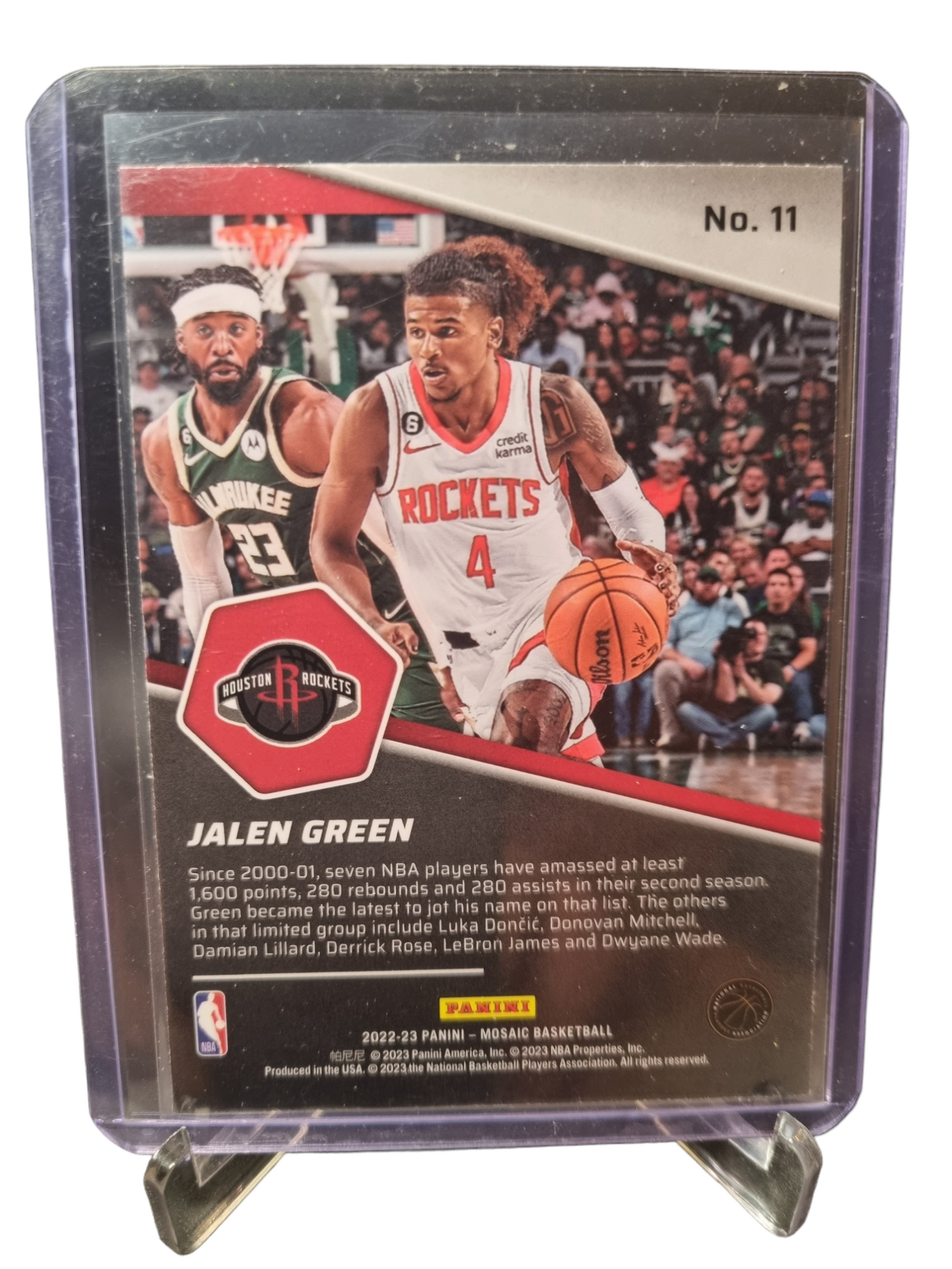 2022-23 Panini Mosaic #11 Jalen Green Breakaway