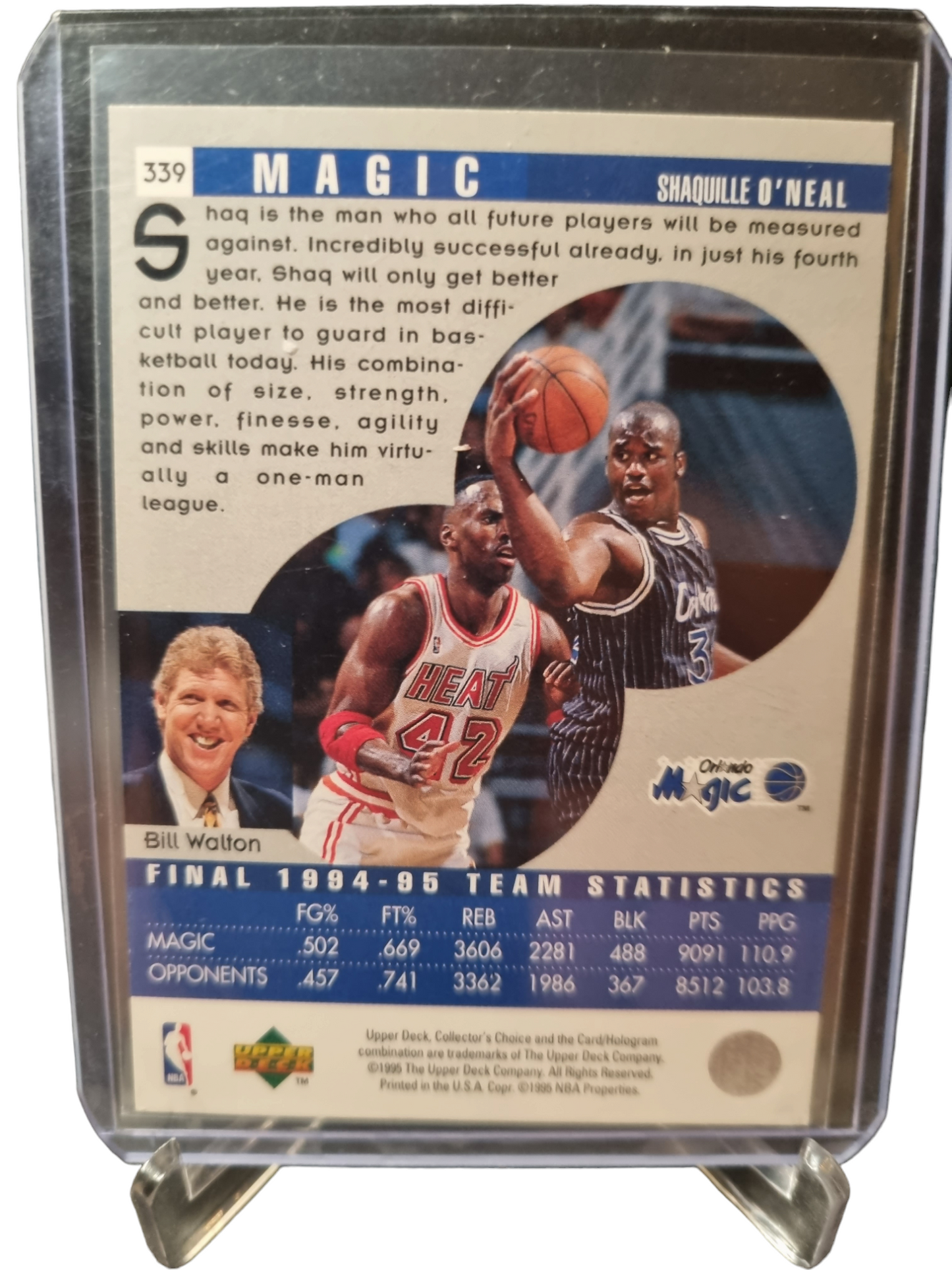 1995 Upper Deck #339 Shaquille O'Neal Scouting Report