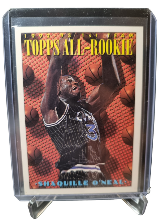 1993 Topps #152 Shaquille O'Neal 1992-93 1st Team Topps All Rookie