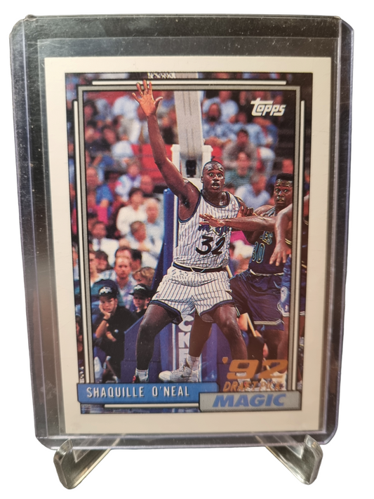 1992-93 Topps #362 Shaquille O'Neal Rookie Card 92 Draft Pick