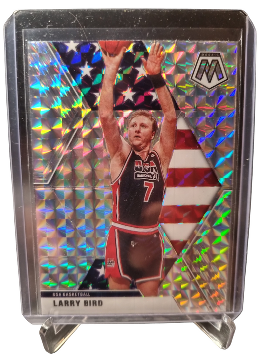 2019-20 Panini Mosaic #254 Larry Bird Mosaic Prizm