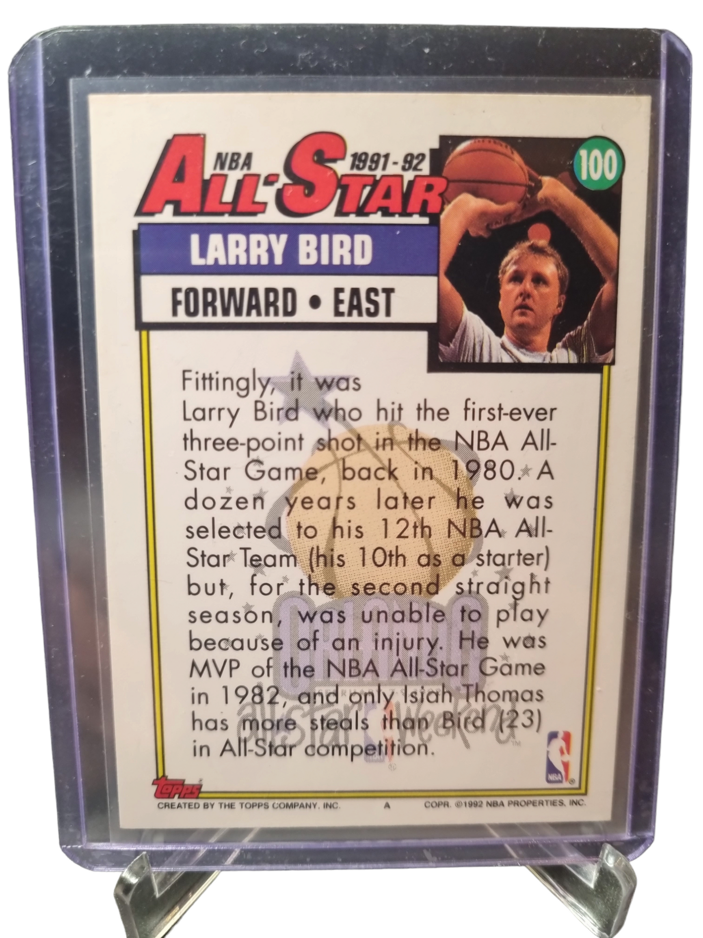 1992 Topps #100 Larry Bird All-Star