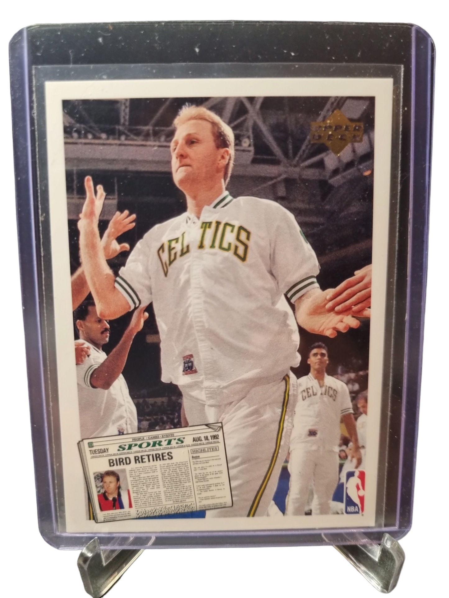 1992 Upper Deck #SP1 Larry Bird/Magic Johnson Bird Retires Magic Retires