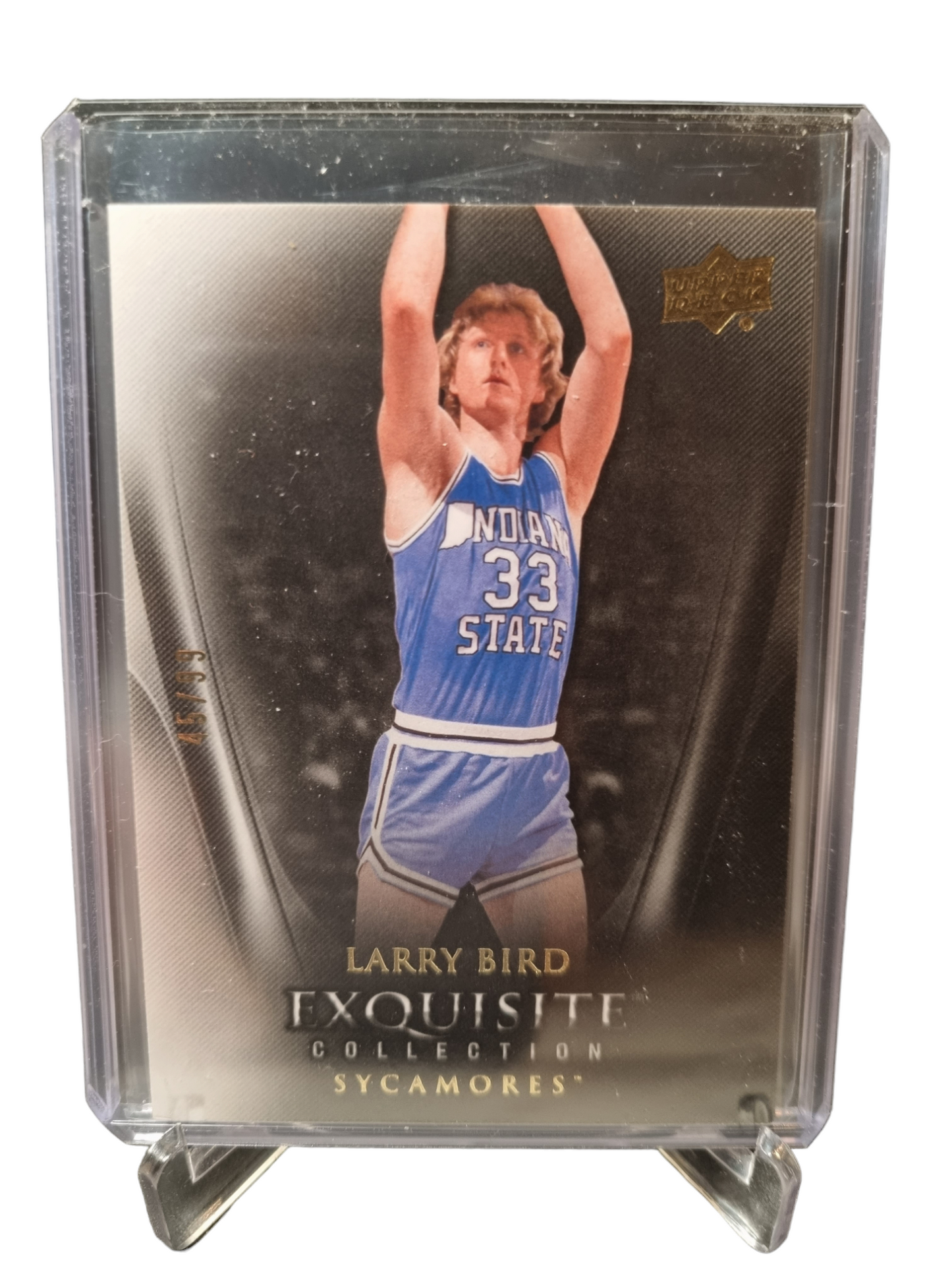 2011-12 Upper Deck #57 Larry Bird Exquisite Collection Sycamores 45/99