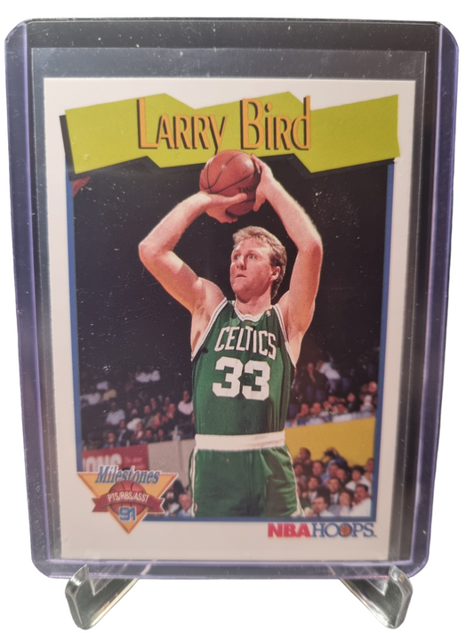 1991 Hoops #314 Larry Bird Larry's Milestone