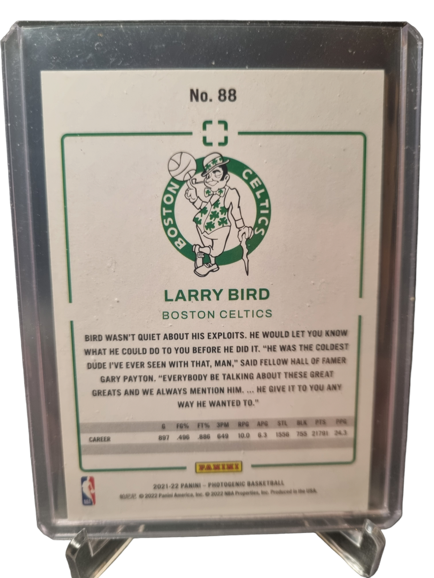 2021-22 Panini Photogenic #88 Larry Bird