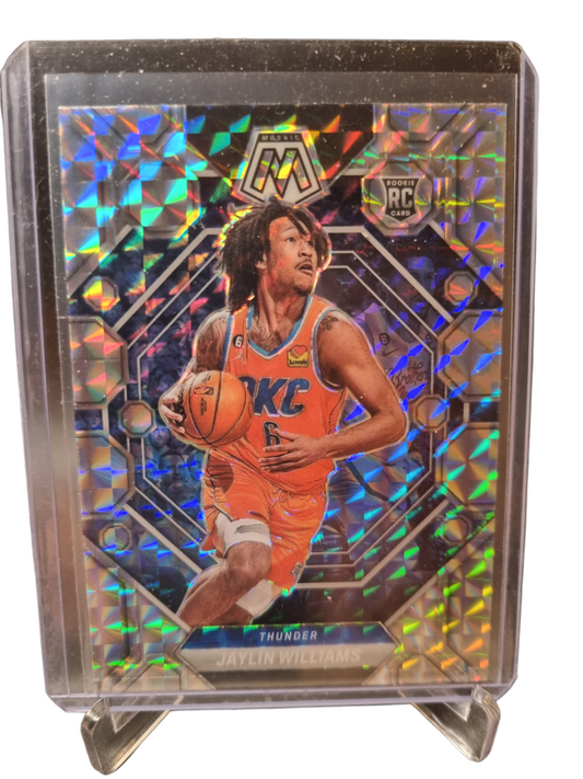 2022-23 Panini Mosaic #241 Jaylin Williams Rookie Card Mosaic Prizm