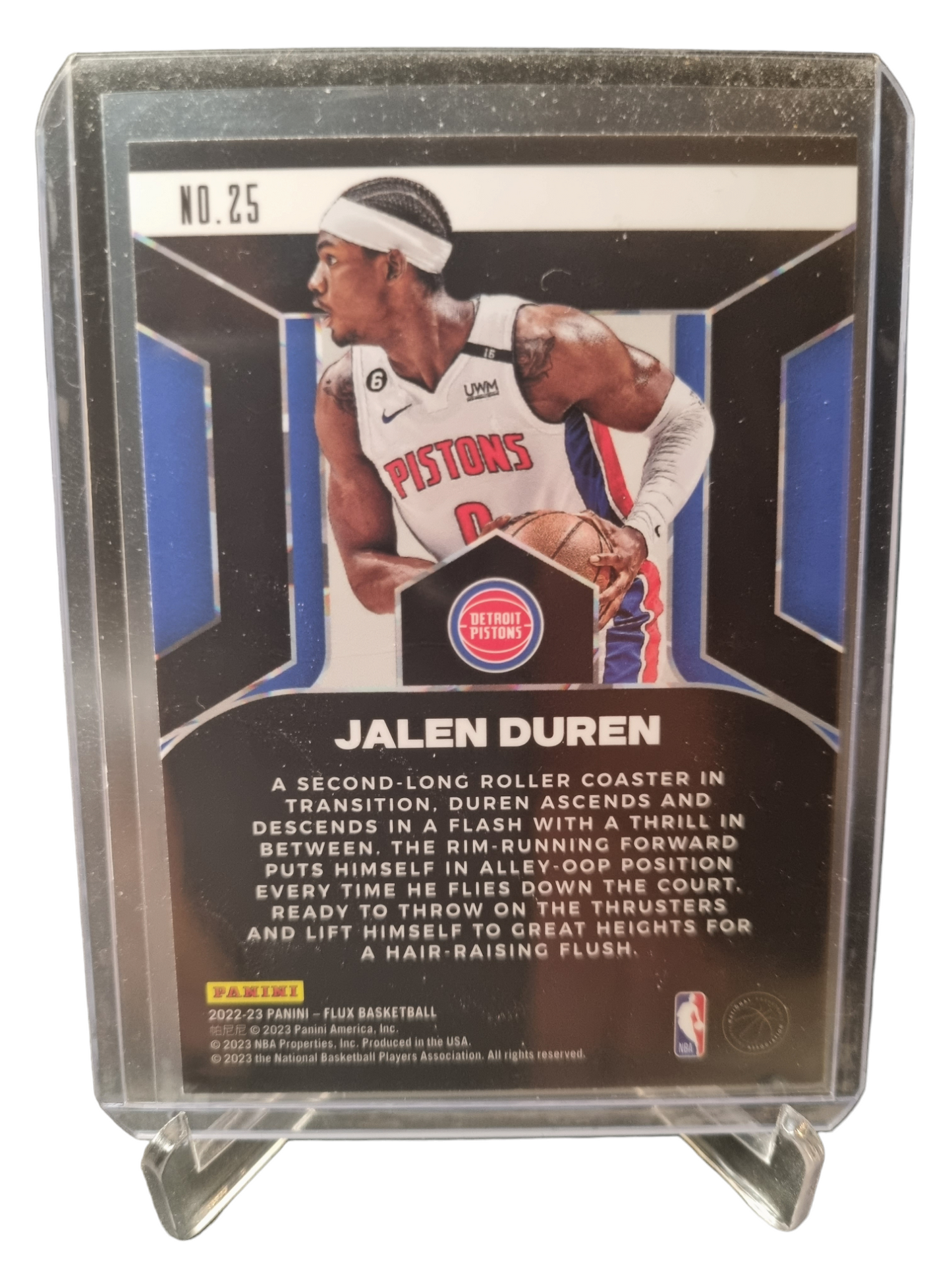 2022-23 Panini Flux #25 Jalen Duren Rookie Card Influx