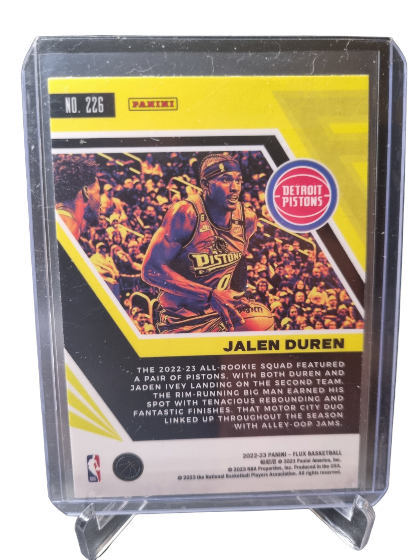 2022-23 Panini Flux #226 Jalen Duren Rookie Card