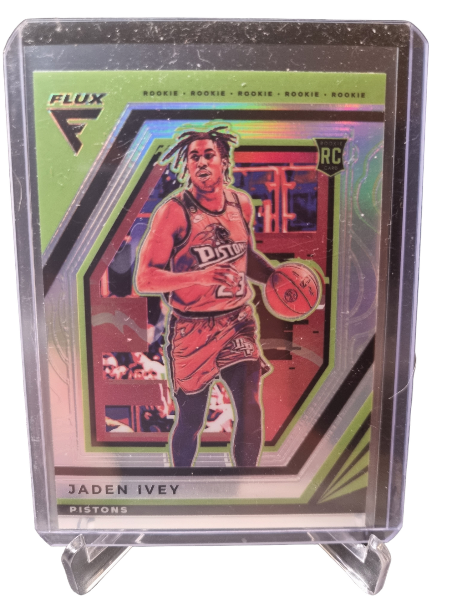 2022-23 Panini Flux #214 Jaden Ivey Rookie Card Silver Prizm