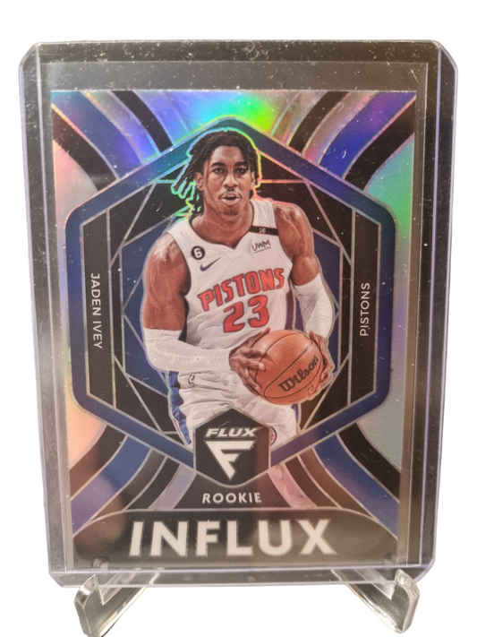 2022-23 Panini Flux #3 Jaden Ivey Rookie Card Influx Silver Prizm