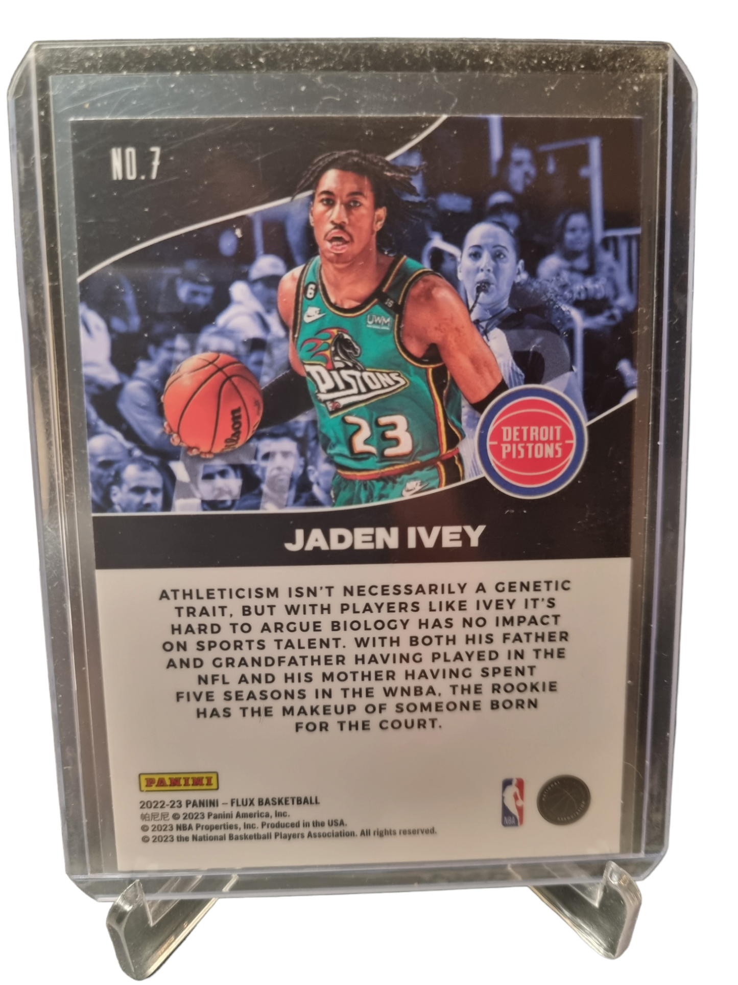 2022-23 Panini Flux #7 Jaden Ivey Rookie Card Fluid