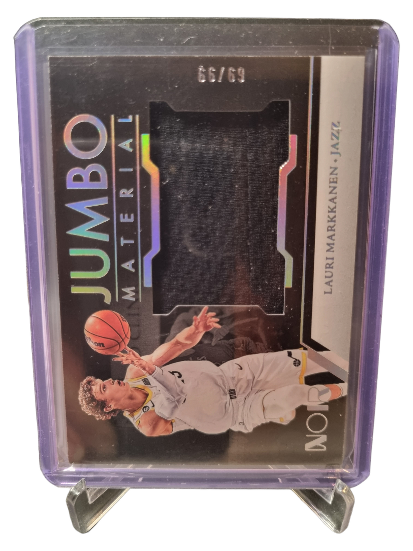 2022-23 Noir #JM-LMK Lauri Markkanen Game Worn Patch 66/99