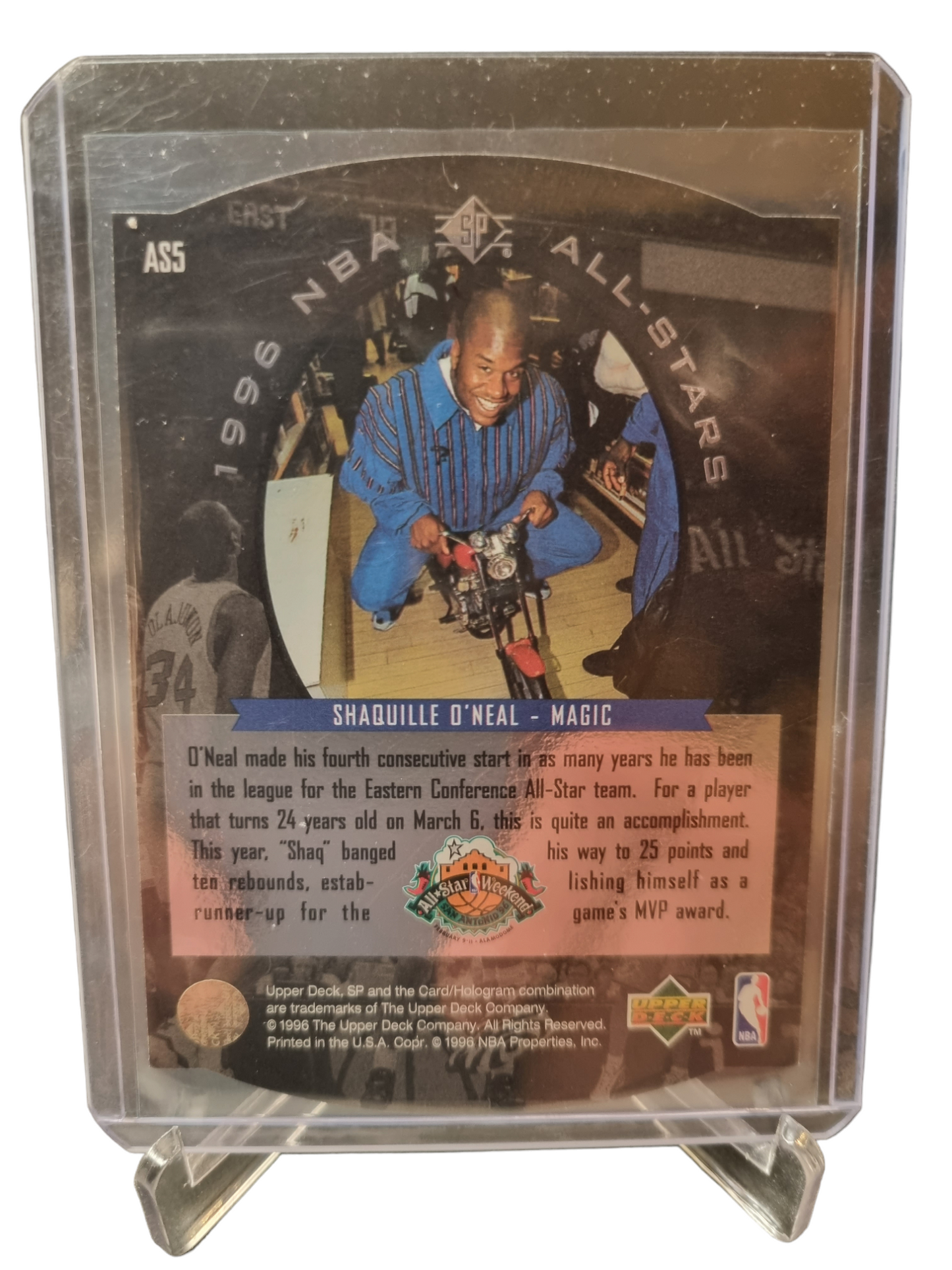 1996 Upper Deck SP #AS5 Shaquille O'Neal 1996 NBA All-Star Silver