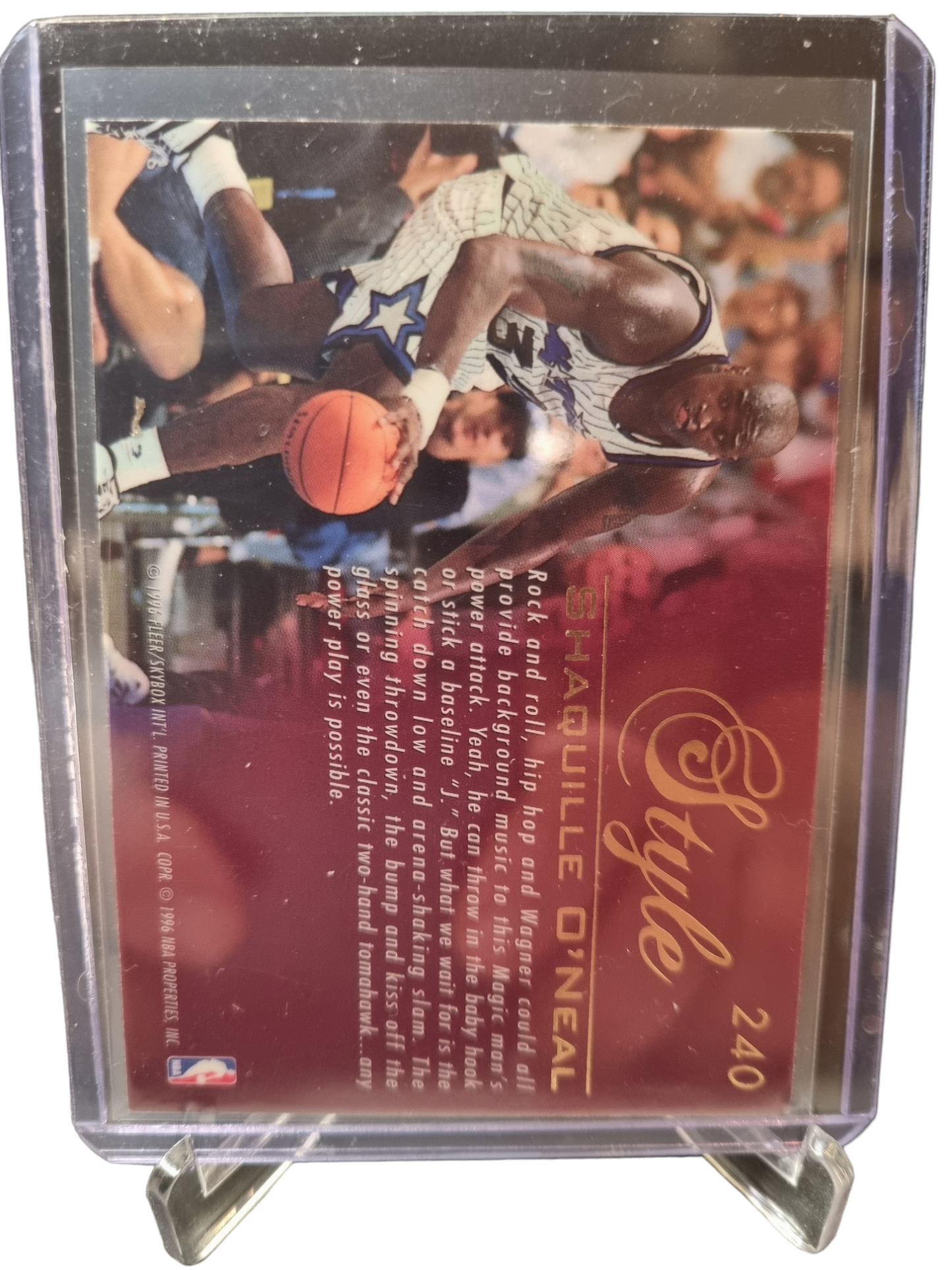 1995-96 Flair #240 Shaquille O'Neal Style