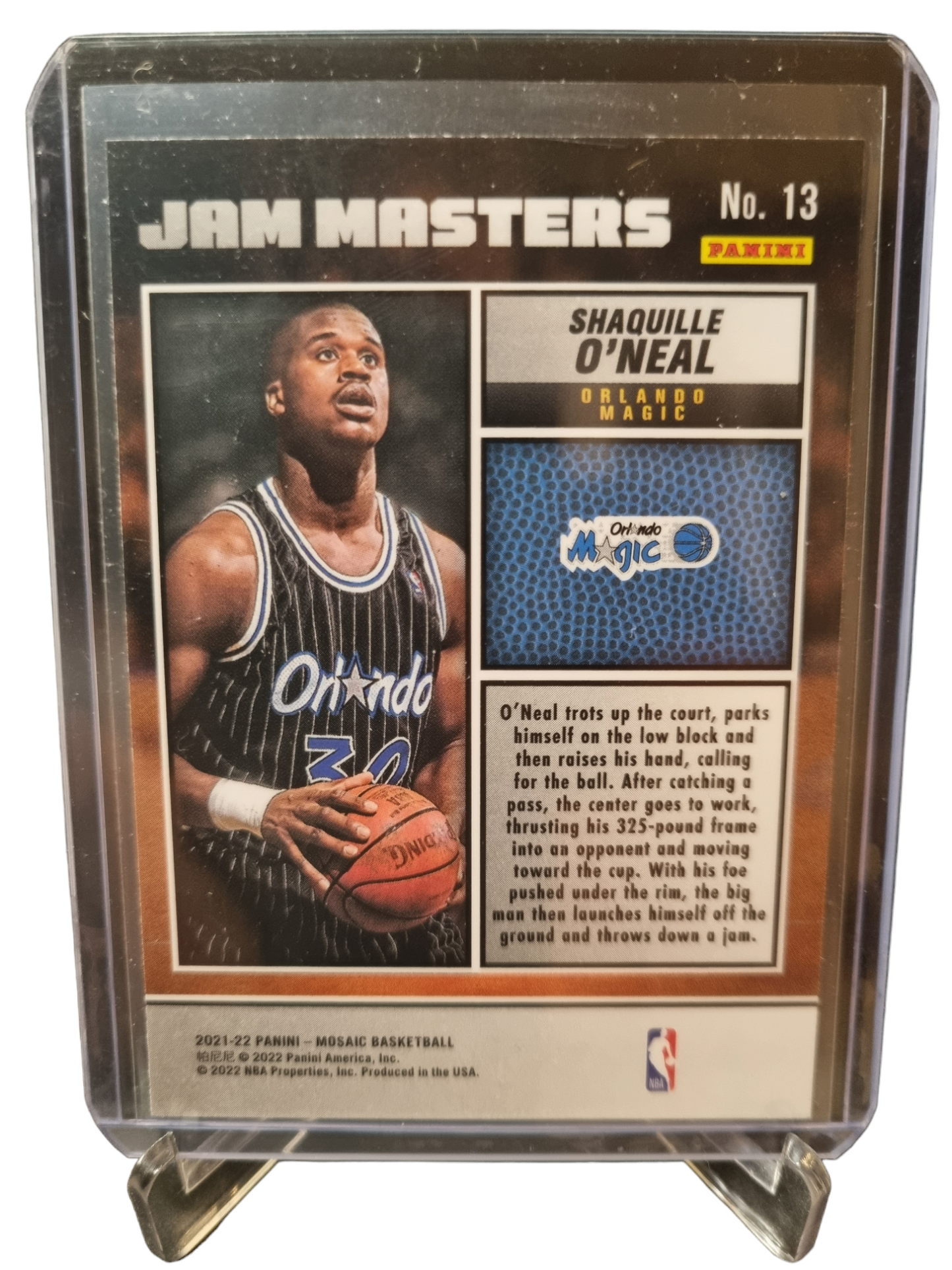 2021-22 Panini Mosaic #13 Shaquille O'Neal Jam Masters