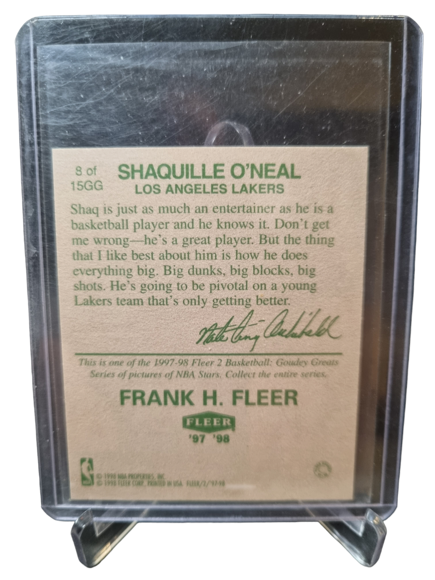 1997-98 Fleer #8 of 15GG Shaquille O'Neal