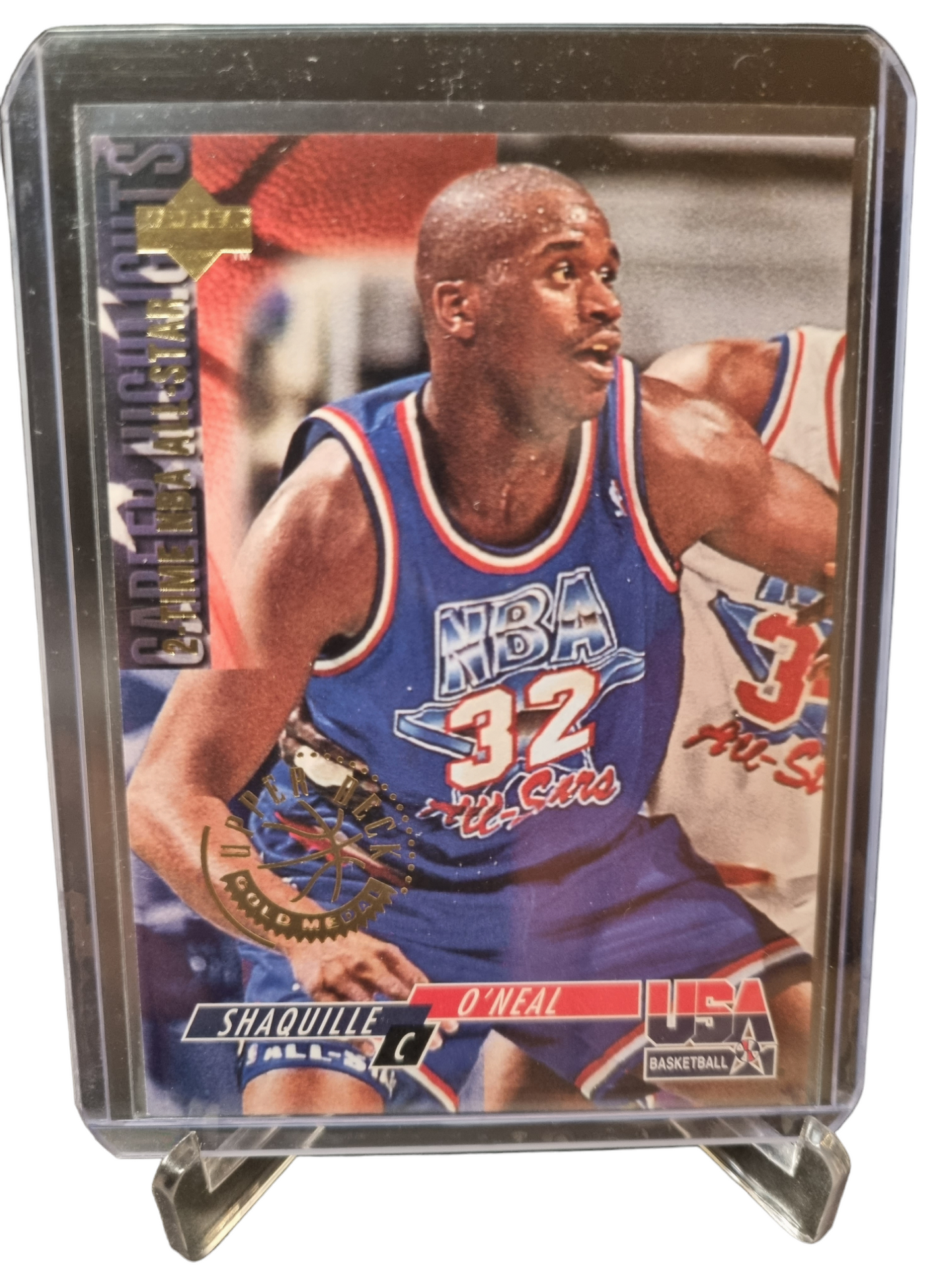 1994 Upper Deck #51 Shaquille O'Neal Upper Deck Gold Medal Career Highlights