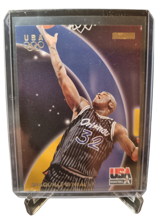 1996 Skybox #37 Shaquille O'Neal USA Contribution