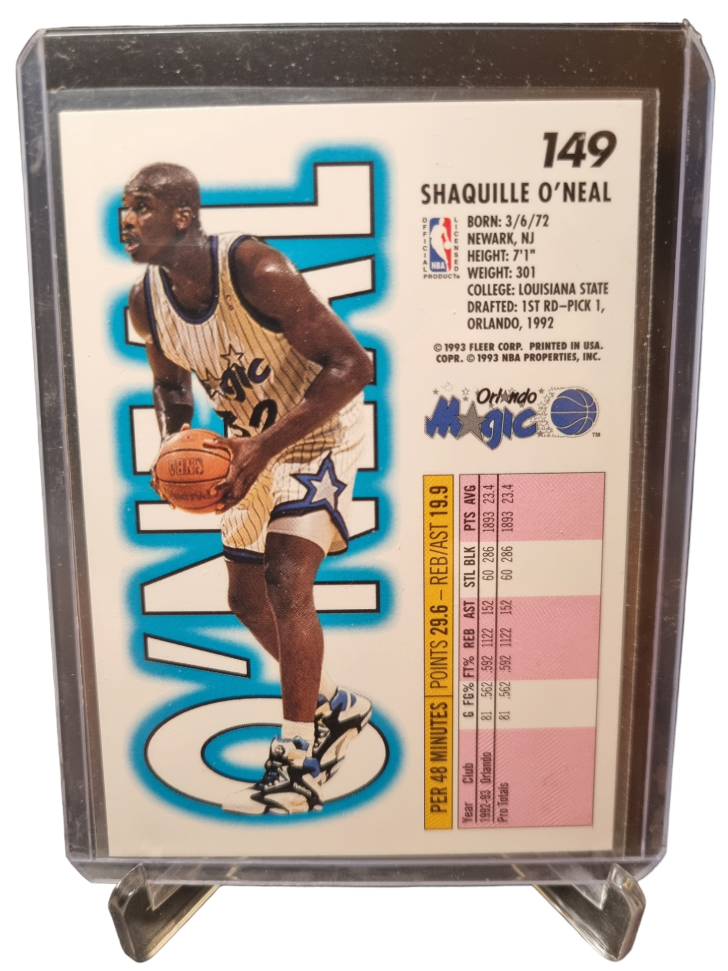 1993-94 Fleer #149 Shaquille O'Neal