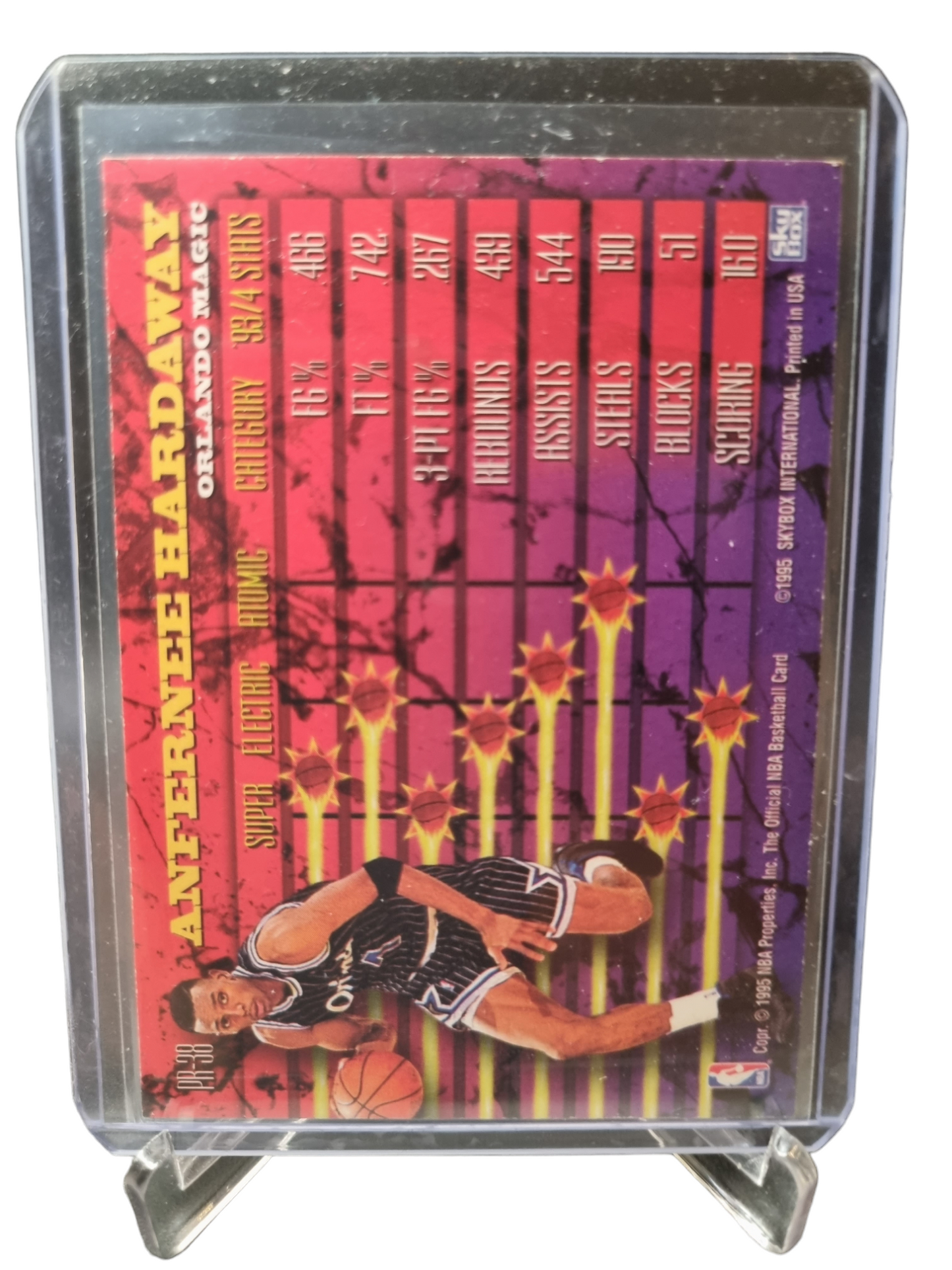 1995 Hoops #PR-38 Anfernee Hardaway Hoops Power