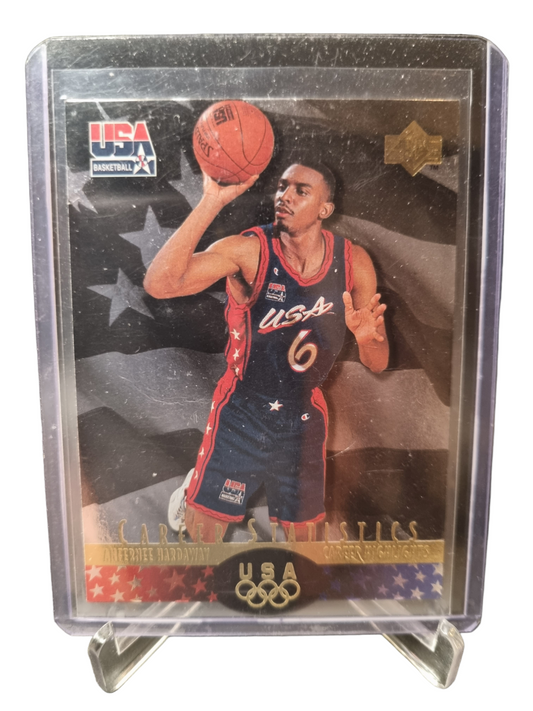 1996 Upper Deck #5 Anfernee Hardaway USA Basketball Career Highlights