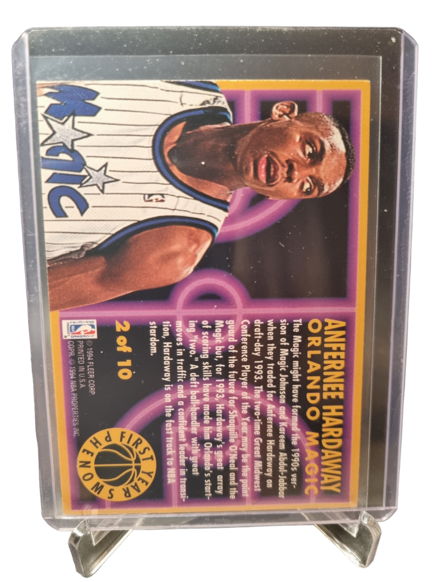 1993-94 Fleer #2 of 10 Anfernee Hardaway First Year Phenoms