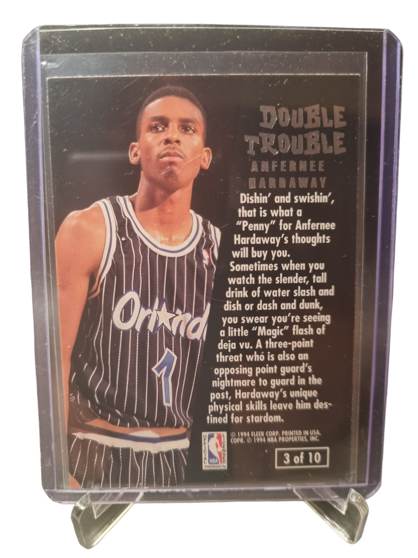 1994-95 Fleer Ultra #3 of 10 Anfernee Hardaway Double Trouble