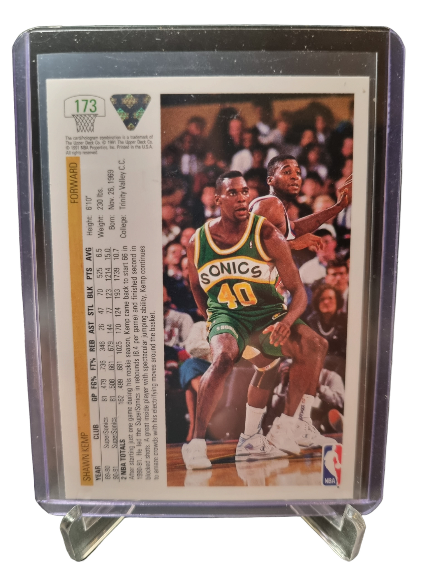 1991 Upper Deck #173 Shawn Kemp