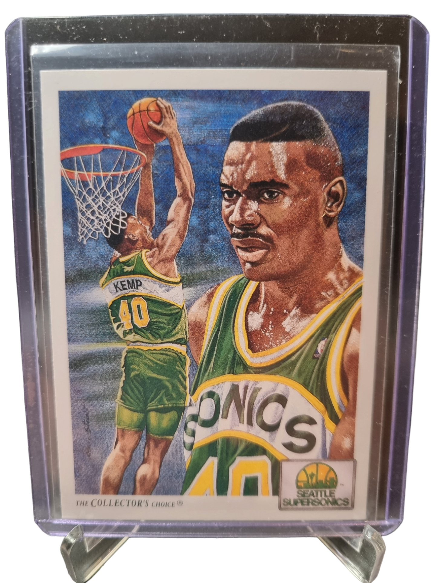 1991 Upper Deck #96 Shawn Kemp Seattle Super Sonics Checklist