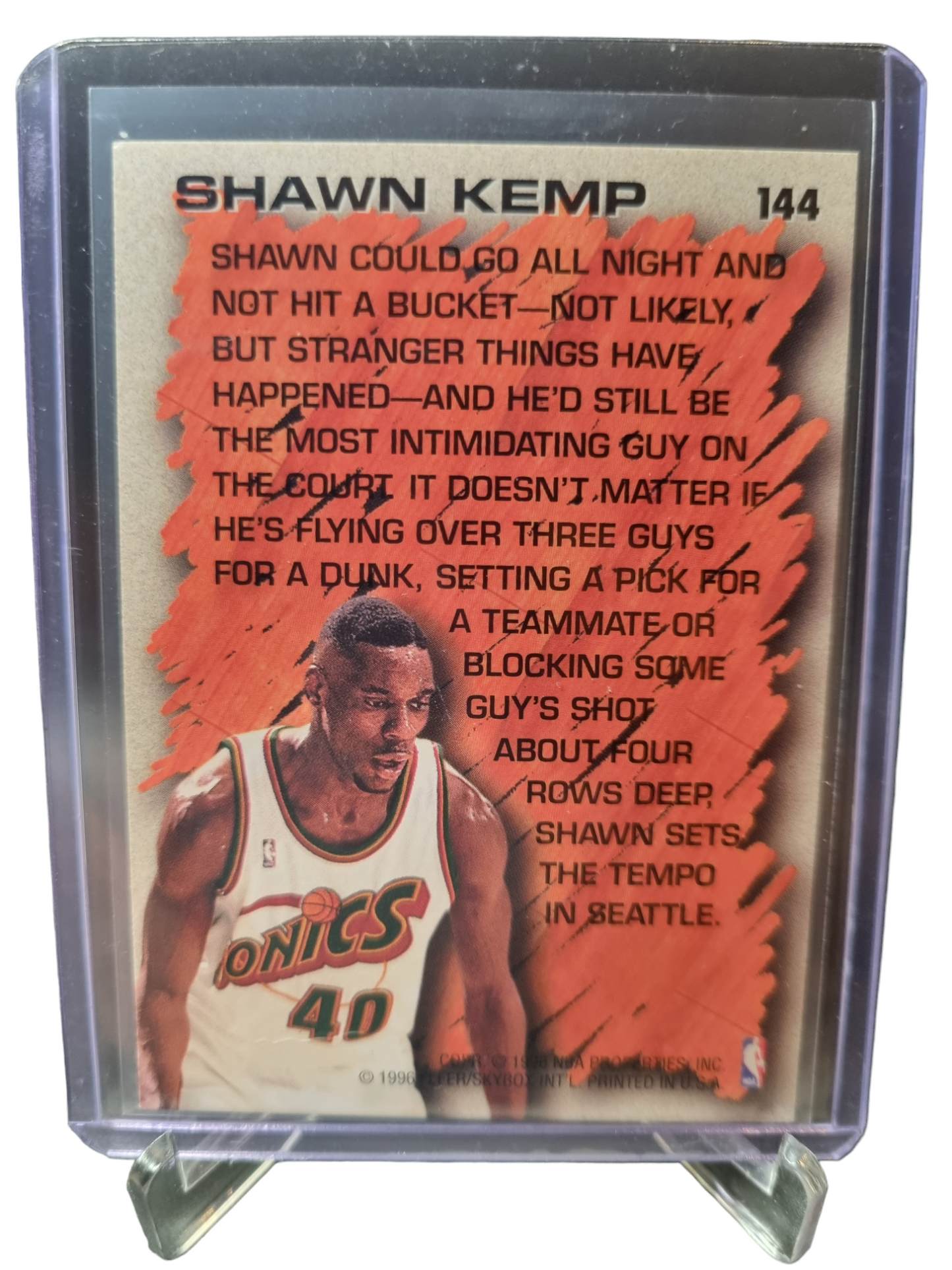 1996-97 Fleer #144 Shawn Kemp Hardwood Leader