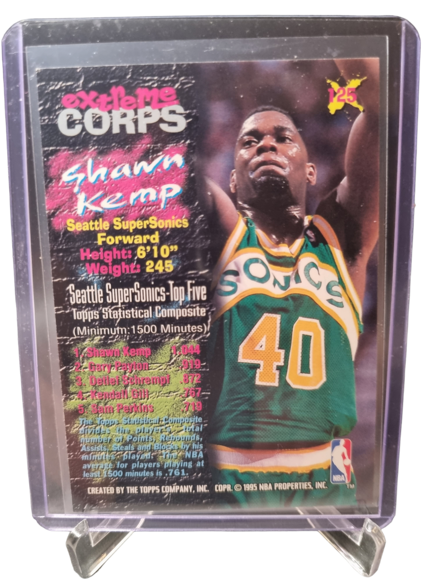 1995 Topps Stadium Club #125 Shawn Kemp Extreme Corps