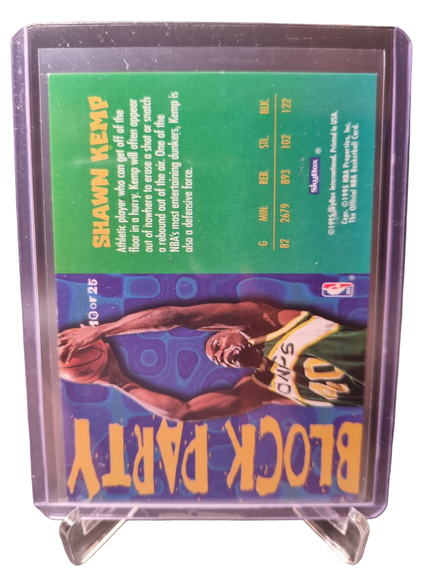 1995 Hoops #10 of 25 Shawn Kemp Block Party