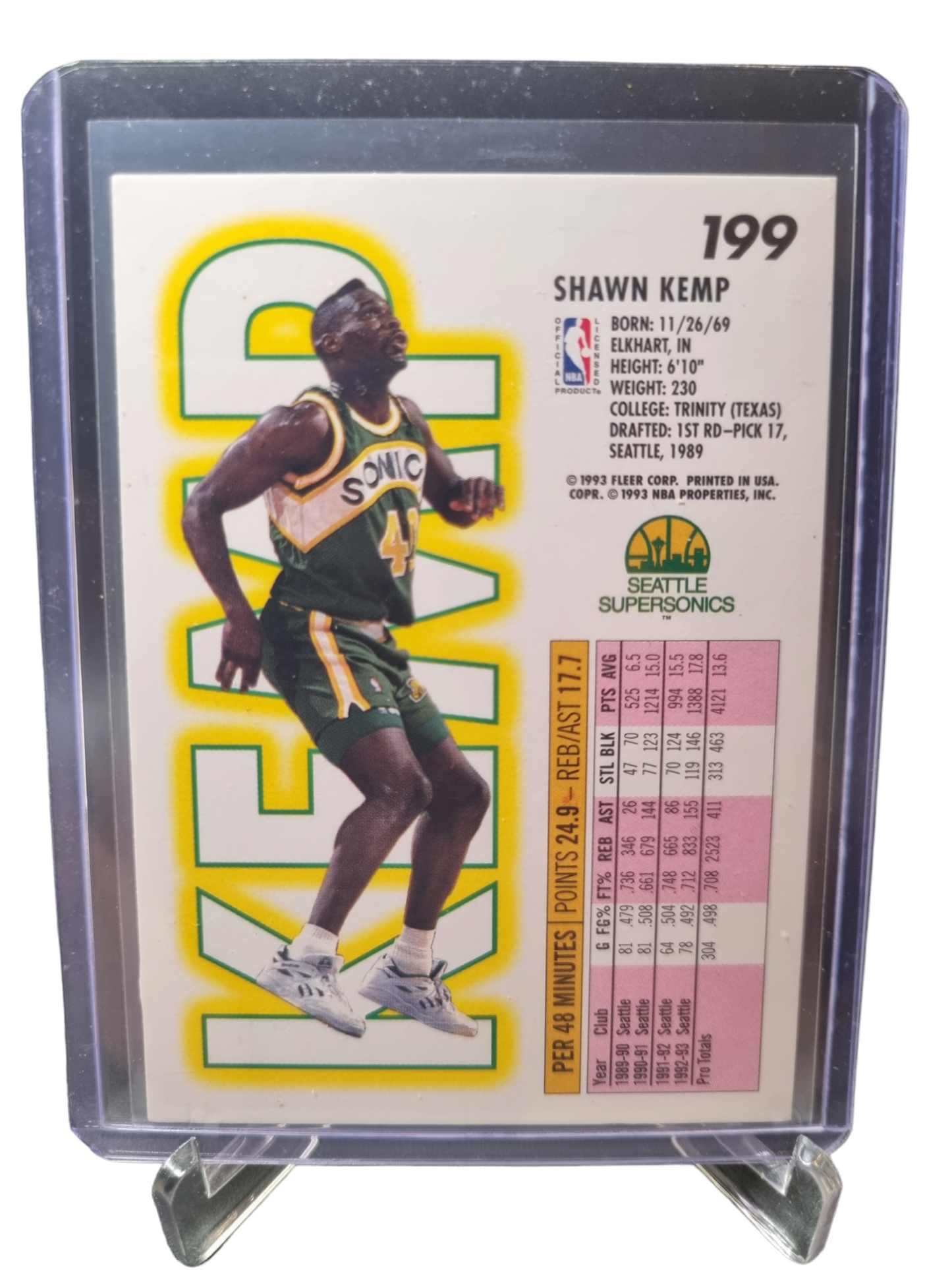 1993-94 Fleer #199 Shawn Kemp