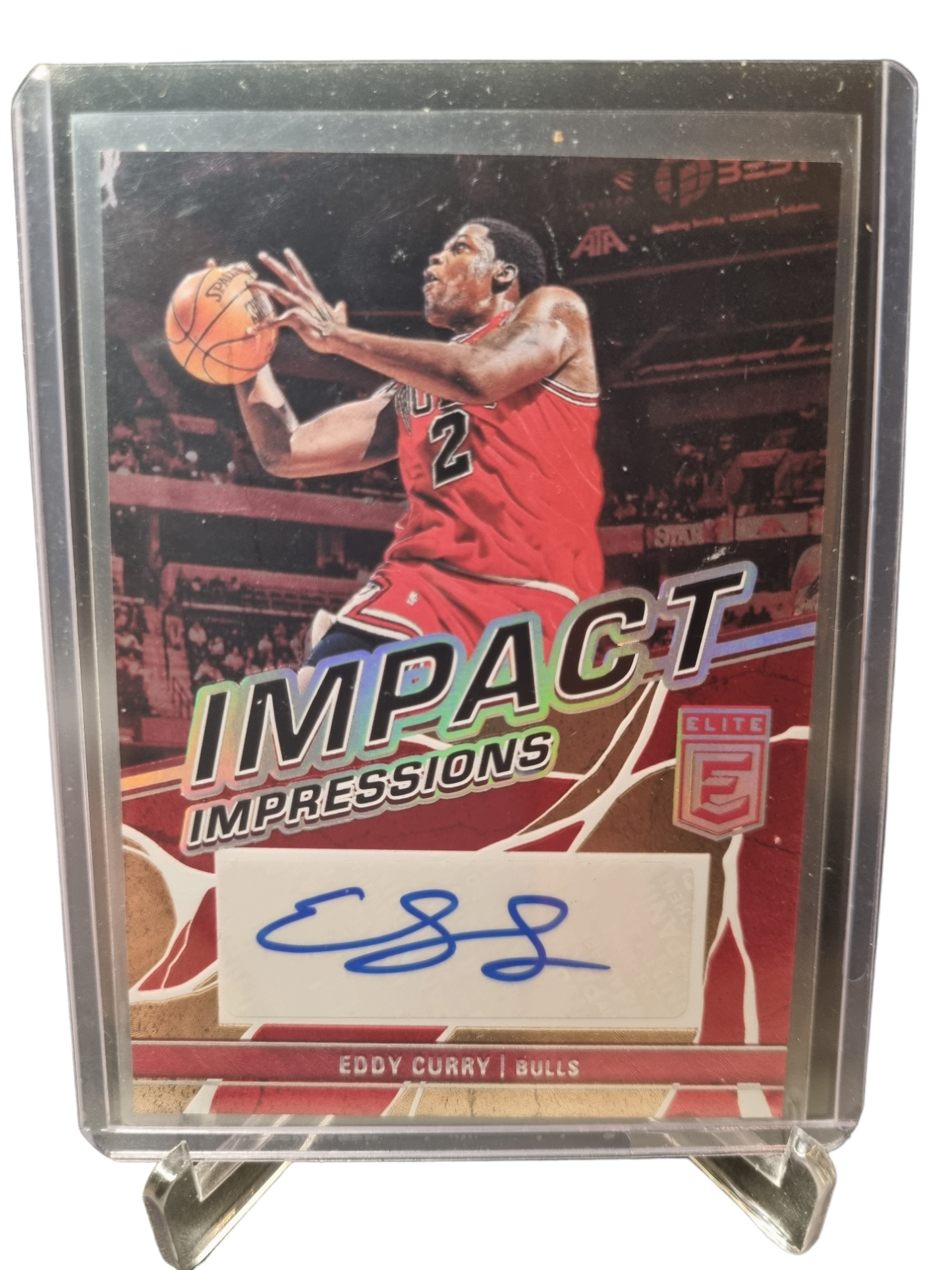 2022-23 Panini Donruss Elite #II-EDC Eddie Curry Impact Impressions Autograph 04/10