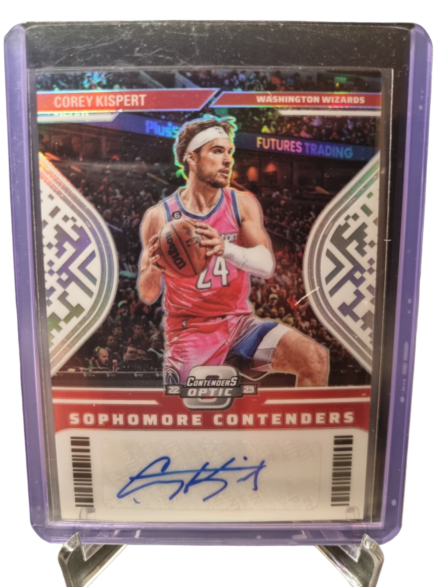 2022-23 Panini Contenders Optic #SCA-CKP Corey Kispert Sophomore Contenders Autograph 057/125