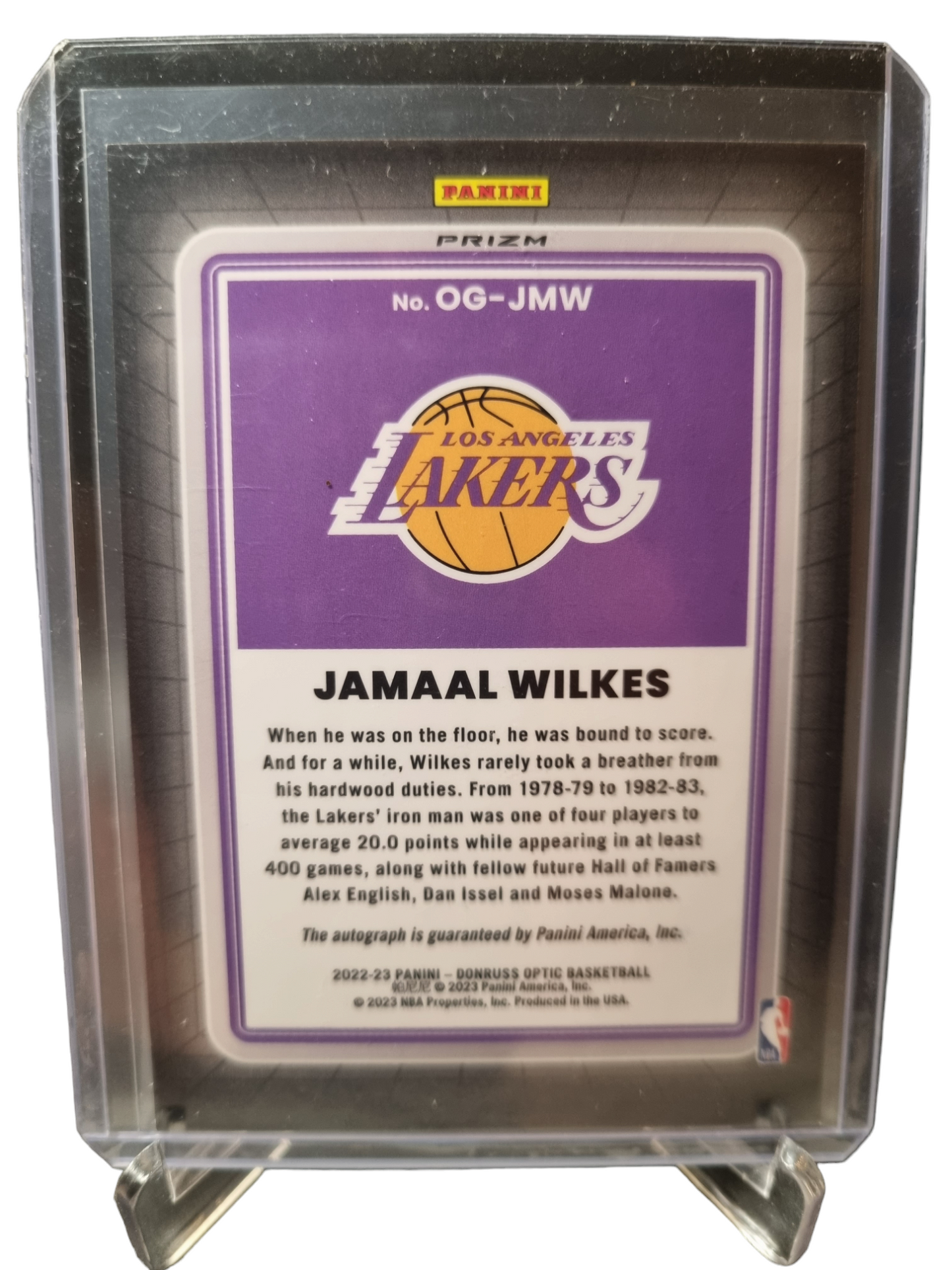 2022-23 Panini Donruss Optic #OG-JMW Jamaal Wilkes Opti-Graphs