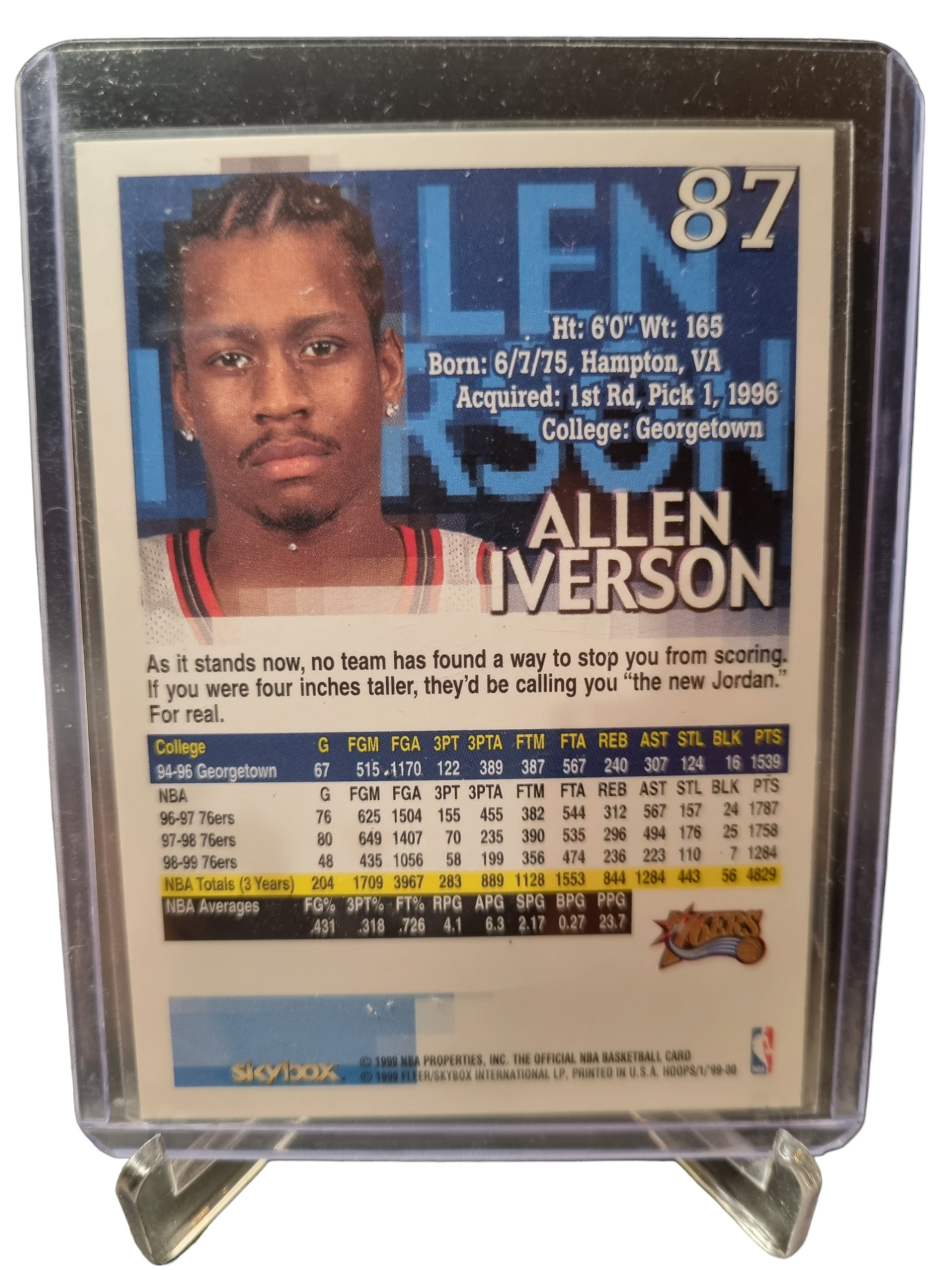 1999 Hoops #87 Allen Iverson