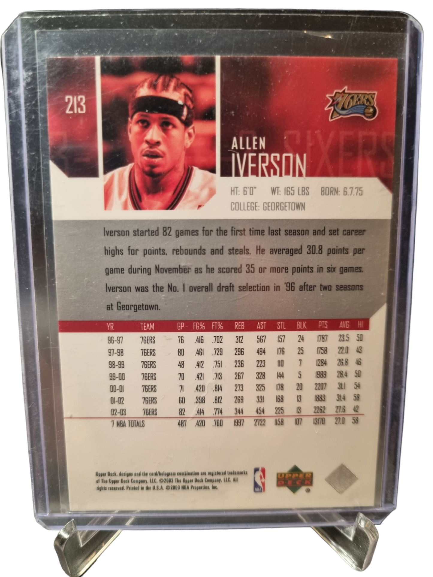 2003 Upper Deck #213 Allen Iverson